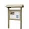 PANNEAU AFFICHAGE 0.96 X 0.96 M AVEC VITRINE