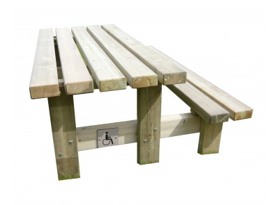 TABLE BANC ACCES + PLATEAU 3M