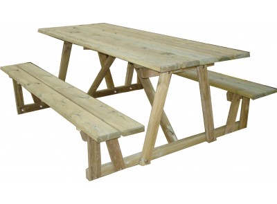 TABLE BANC POITEVINE 2 M