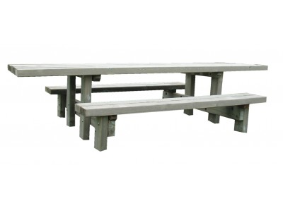 TABLE BANC RUSTIQUE 3 M PMR