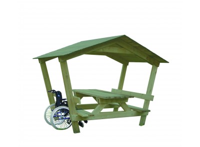 TABLE BANC CASTOR PMR AVEC TOIT