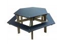 TABLE BANC HEXAGONALE