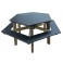 TABLE BANC HEXAGONALE