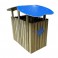 CORBEILLE ECO DUO AVEC TOIT